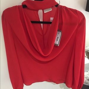 Eva Mendes Size Small choker blouse NWT